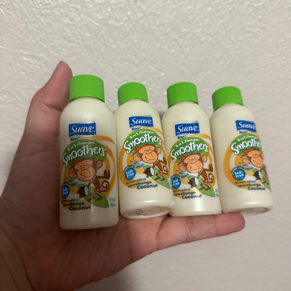 Suave Kids Cowabunga Coconut 2 In 1 Shampoo Smoothers Vintage Tear Free 2oz